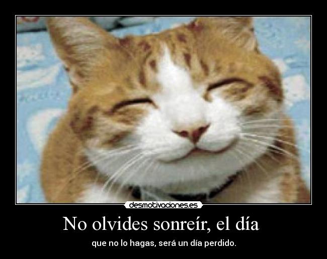 No olvides sonreír, el día  - 