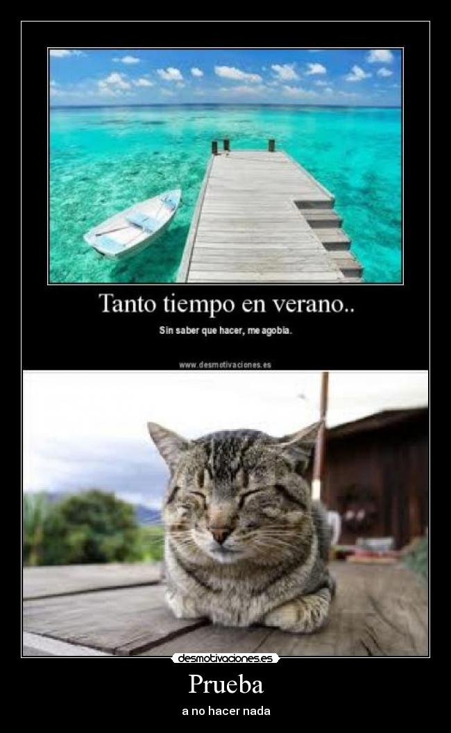 Prueba - a no hacer nada