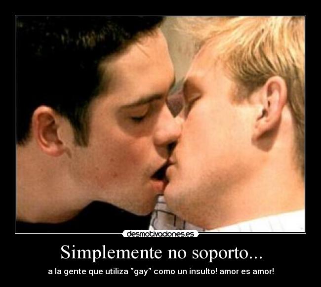 carteles amor gay gente soporto insulto desmotivaciones