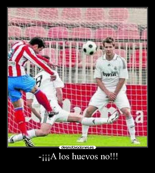 -¡¡¡A los huevos no!!! -