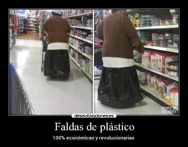 Faldas de plástico - 100% económicas y revolucionarias