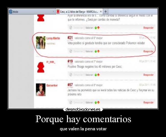 Porque hay comentarios -