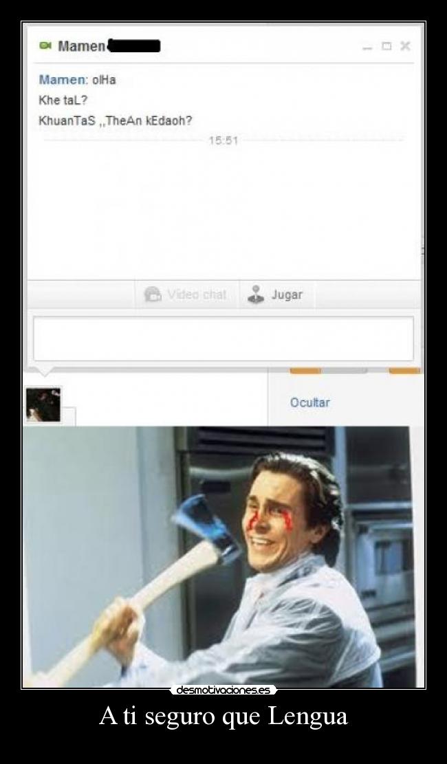 A ti seguro que Lengua -