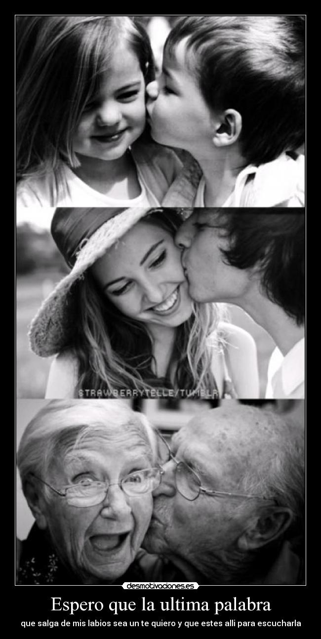 Espero que la ultima palabra -