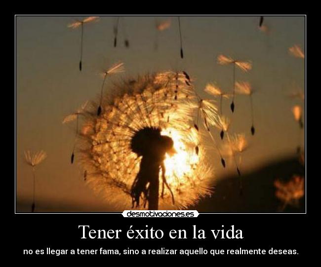 Tener éxito en la vida -