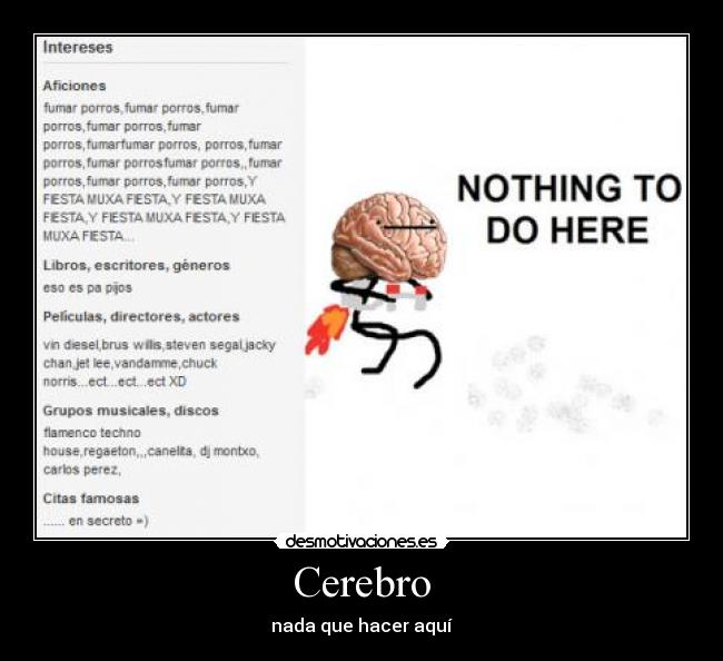 Cerebro - nada que hacer aquí