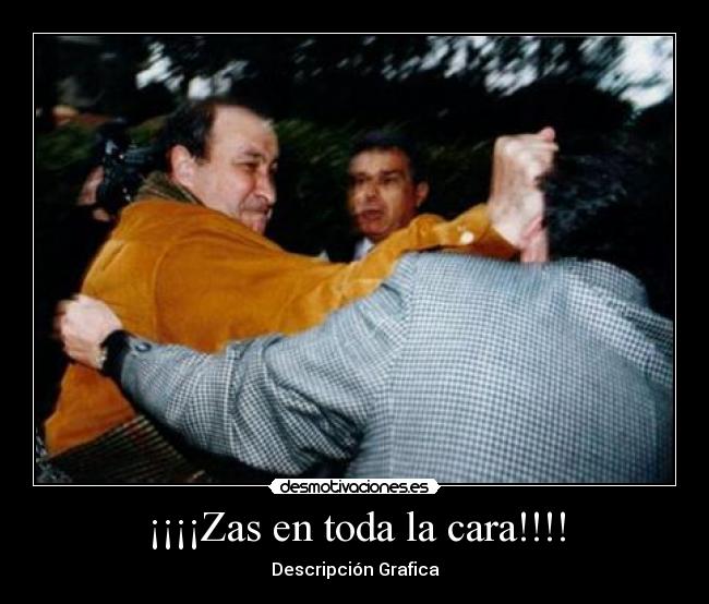 ¡¡¡¡Zas en toda la cara!!!! - Descripción Grafica
