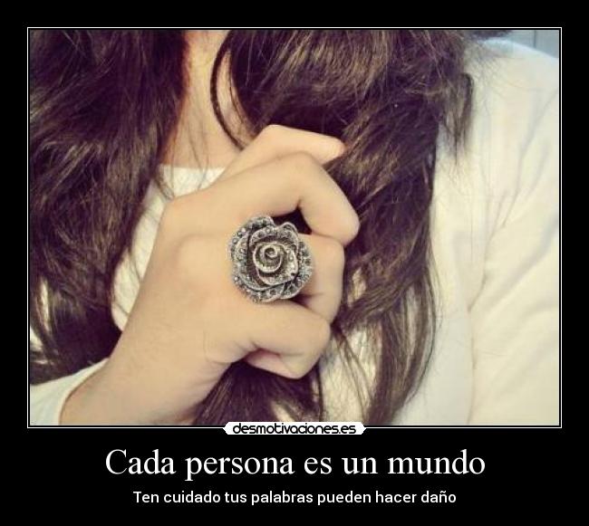 Cada persona es un mundo - 