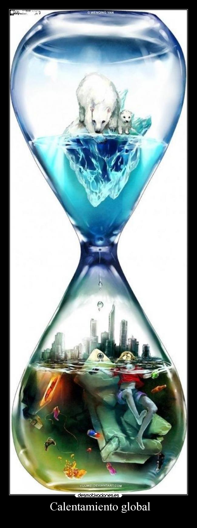 carteles calentamiento desmotivaciones