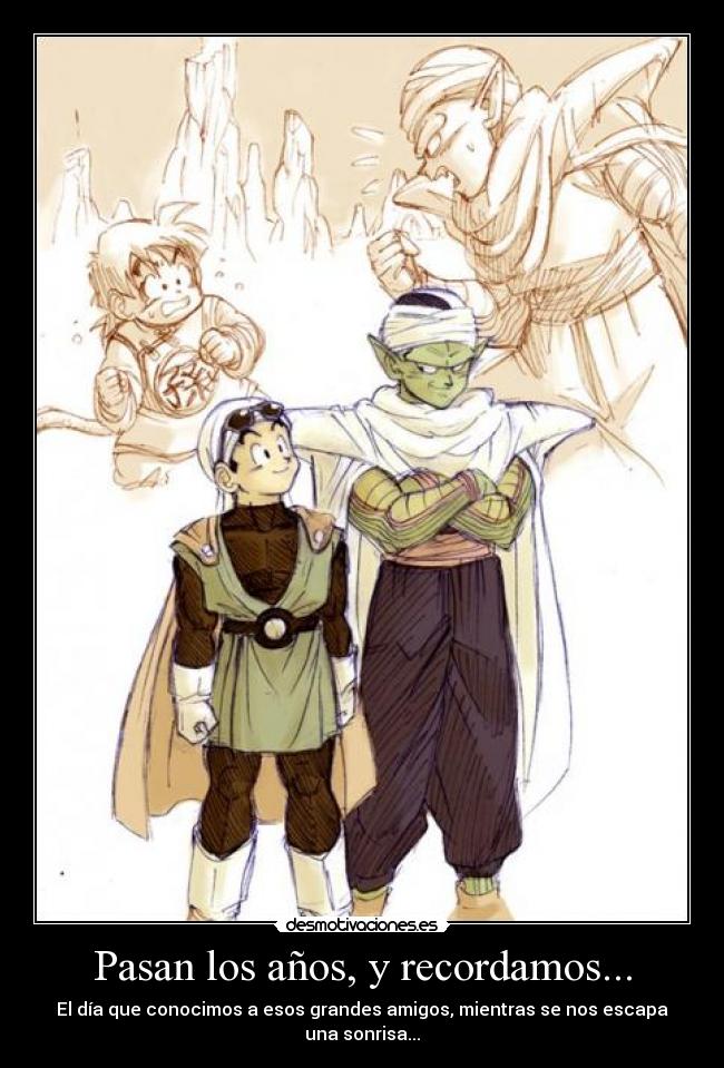 carteles gohan piccolo dragon ball desmotivaciones