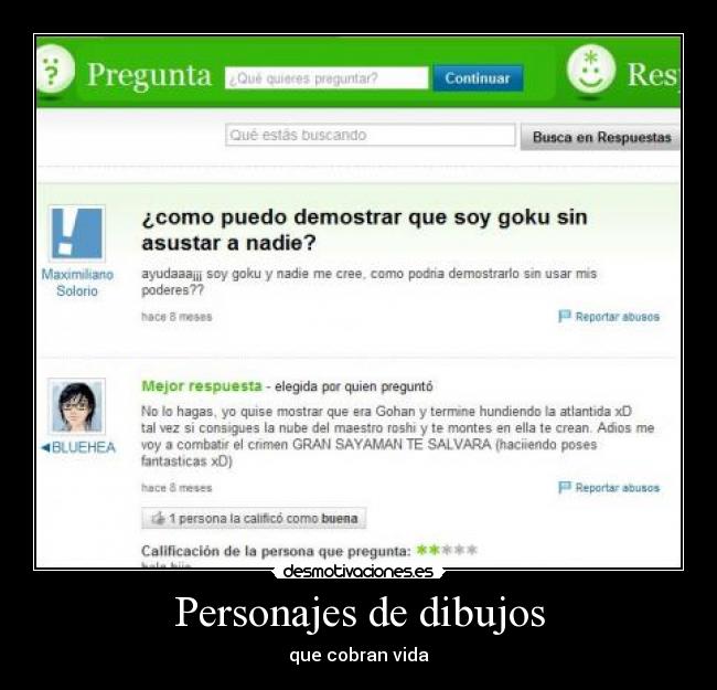 Personajes de dibujos -