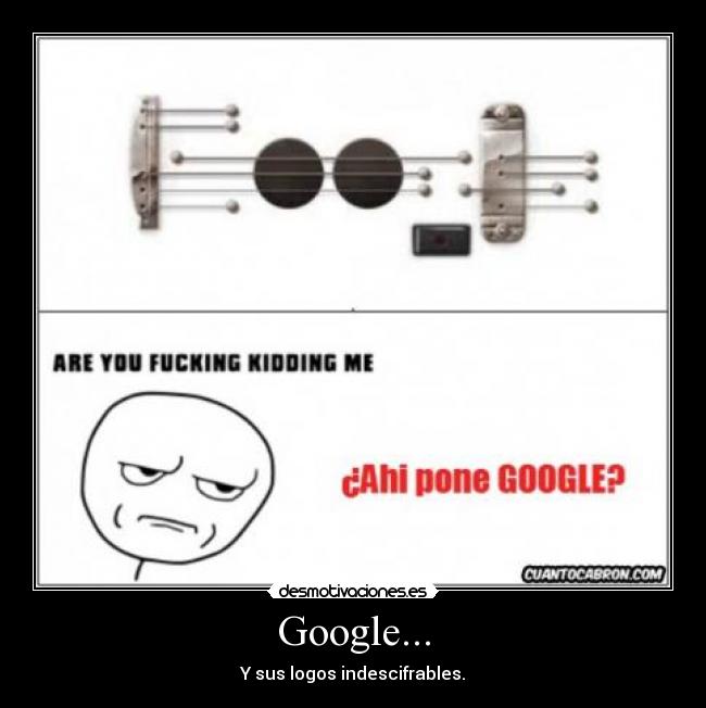 Google... - Y sus logos indescifrables.
