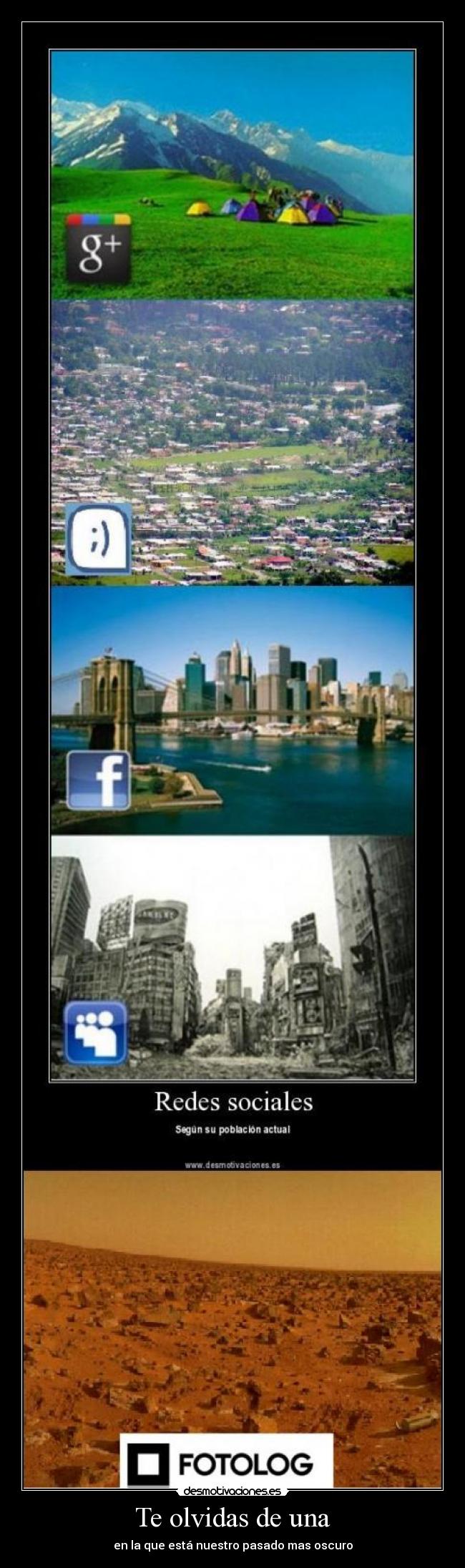 carteles fotolog abandono desierto red social desmotivaciones