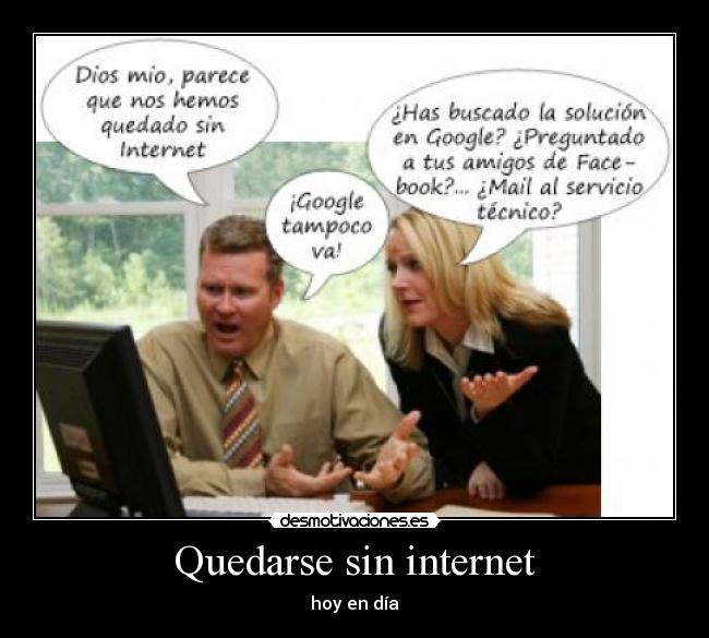 Quedarse sin internet -