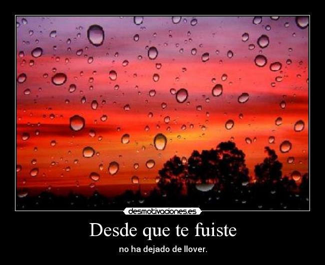 Desde que te fuiste -