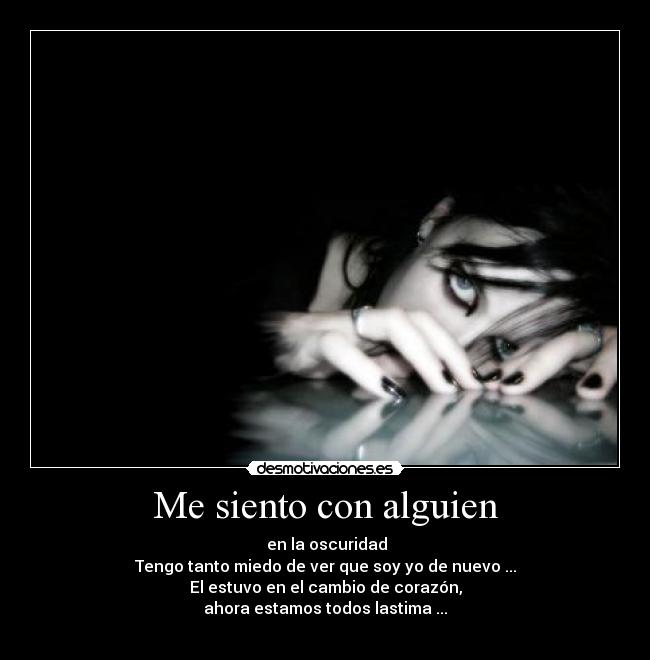 Me siento con alguien -