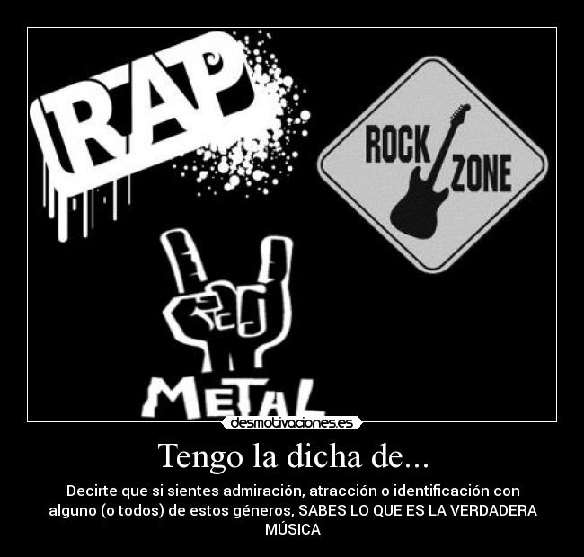 Tengo la dicha de... -