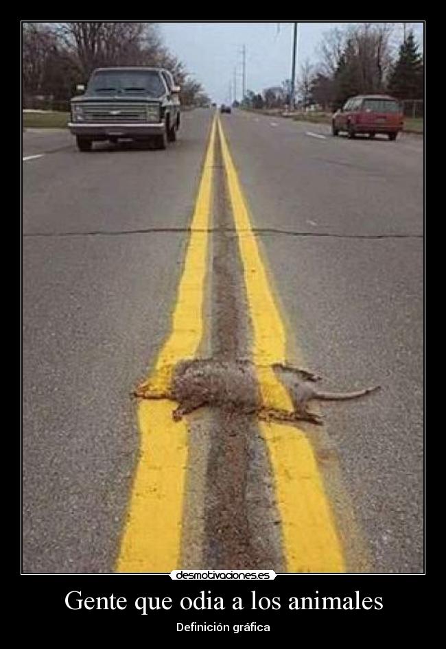 Gente que odia a los animales - Definición gráfica