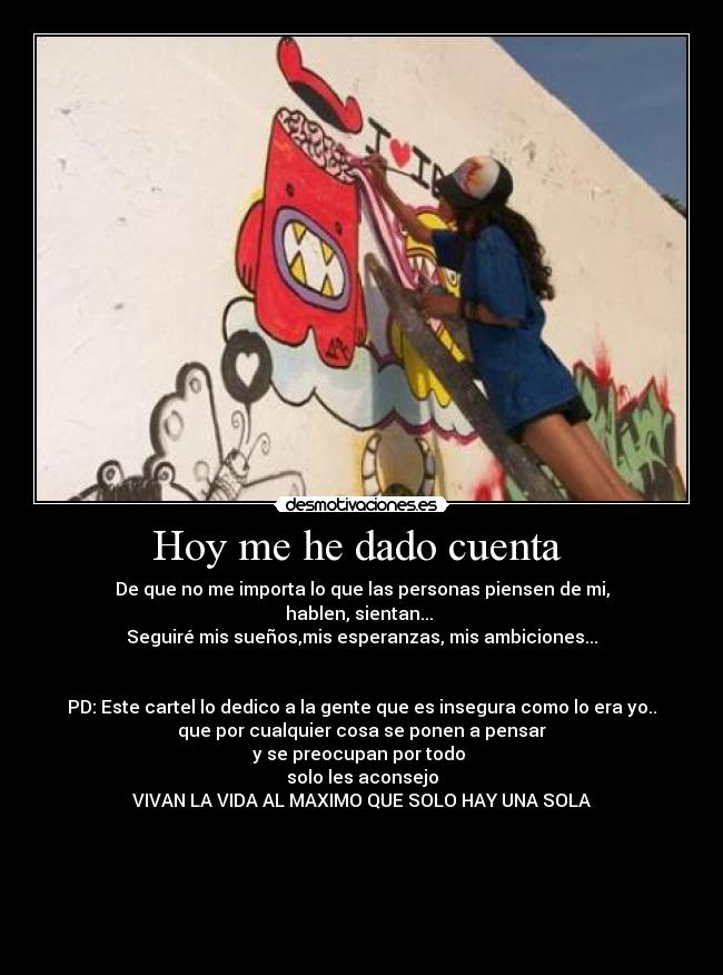 Hoy me he dado cuenta  - 