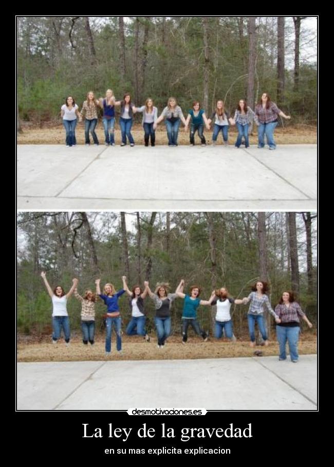 La ley de la gravedad - en su mas explicita explicacion