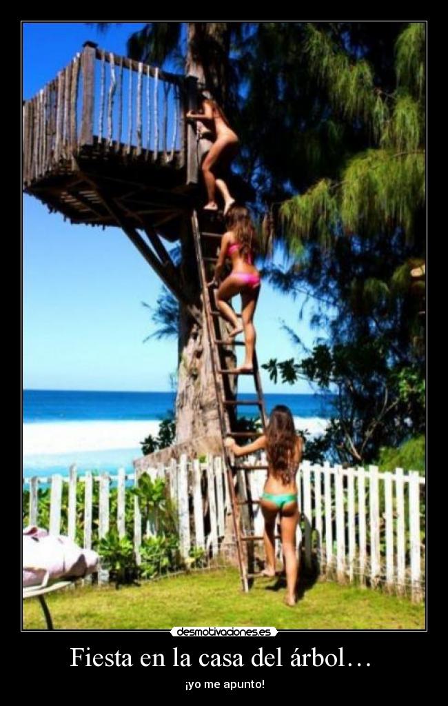 Fiesta en la casa del árbol… - ¡yo me apunto!