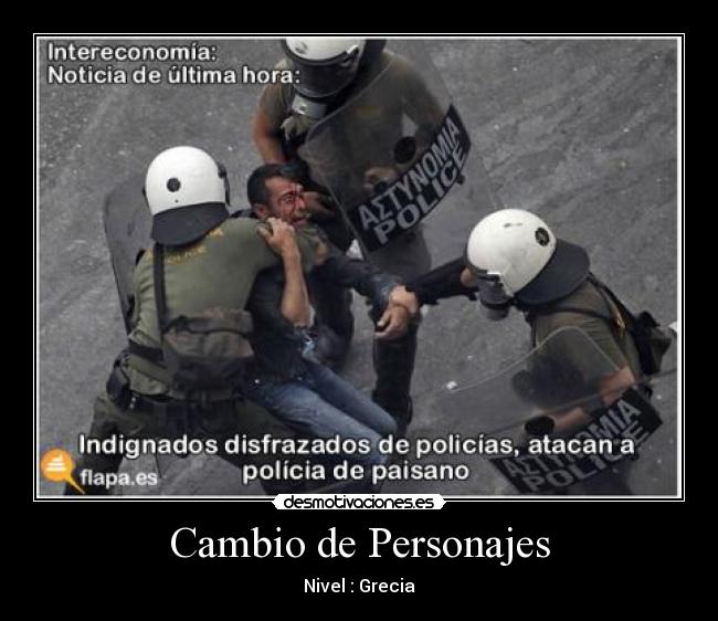 Cambio de Personajes - Nivel : Grecia