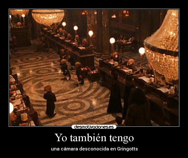 Yo también tengo - una cámara desconocida en Gringotts