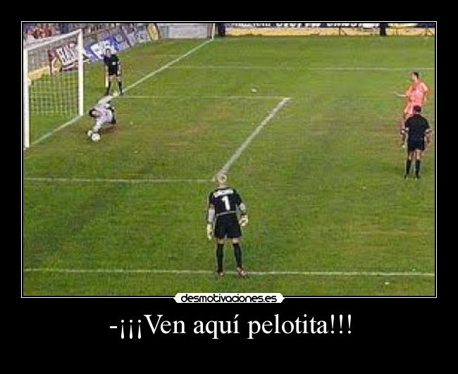 -¡¡¡Ven aquí pelotita!!! -