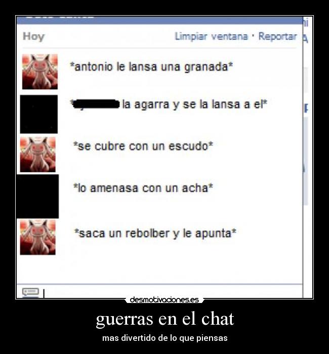 guerras en el chat - mas divertido de lo que piensas