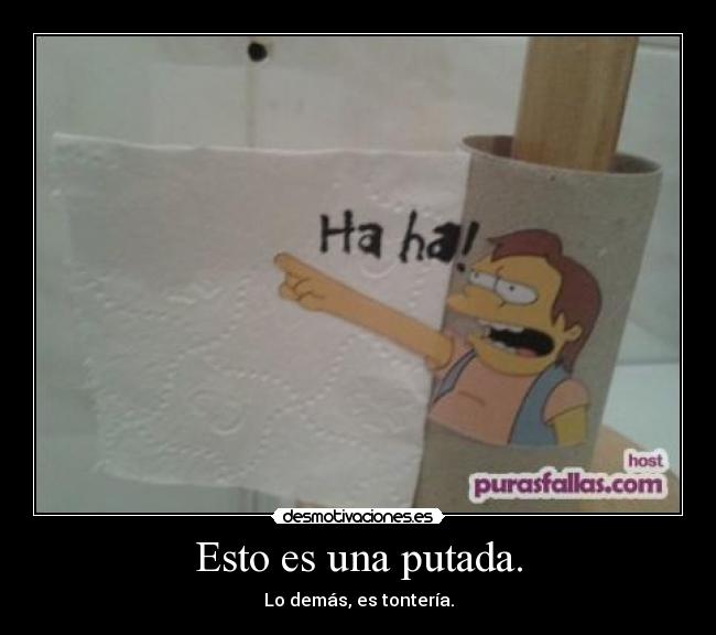 Esto es una putada. - 