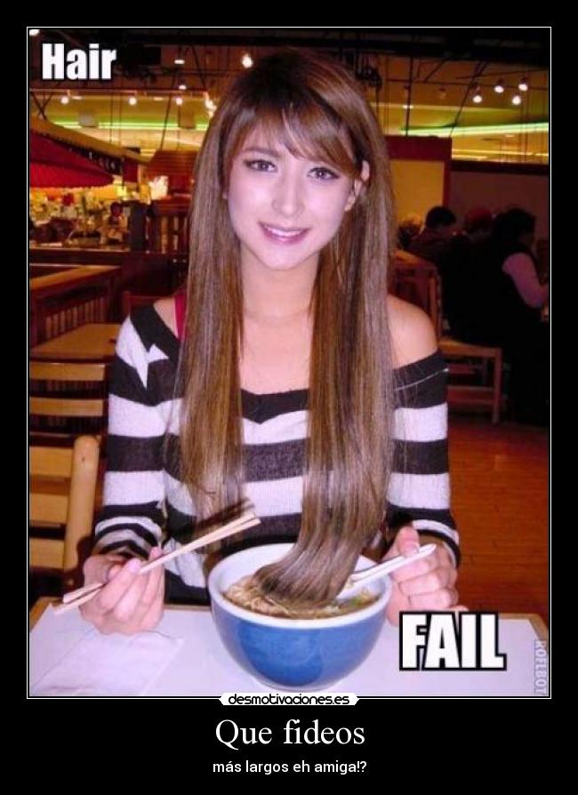 Que fideos -