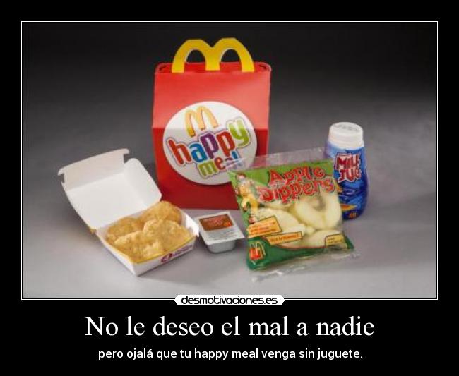 No le deseo el mal a nadie -