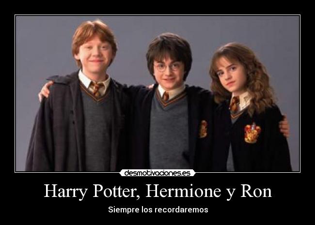 Harry Potter, Hermione y Ron - 