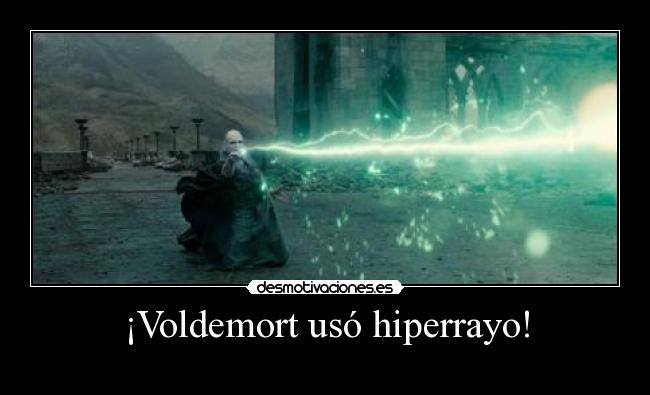 ¡Voldemort usó hiperrayo! -