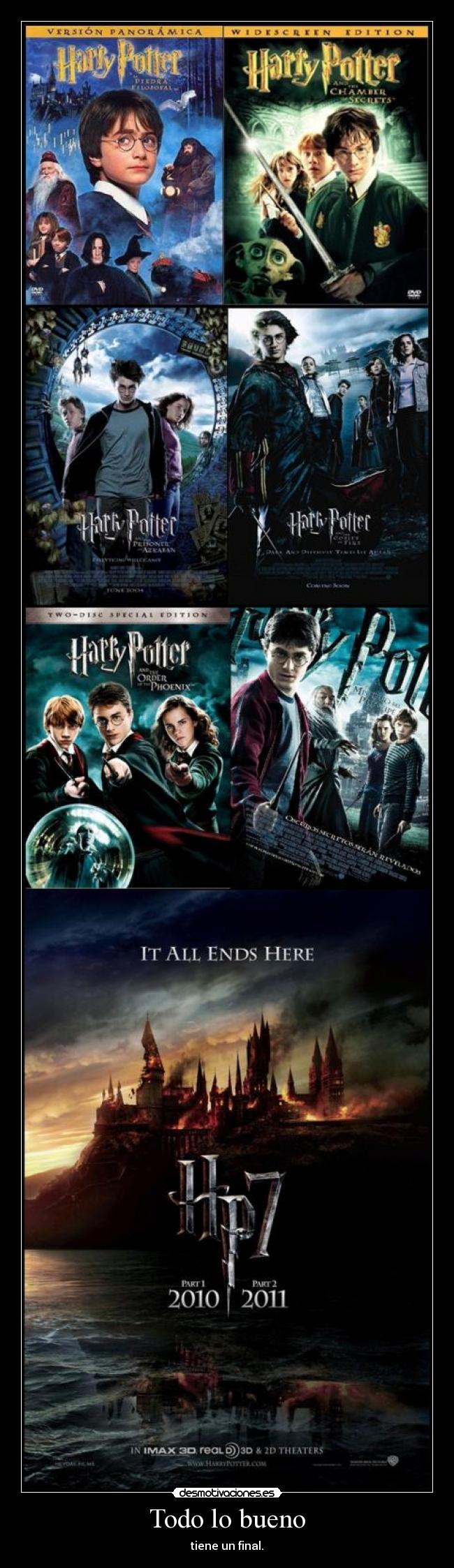 Todo lo bueno - tiene un final.