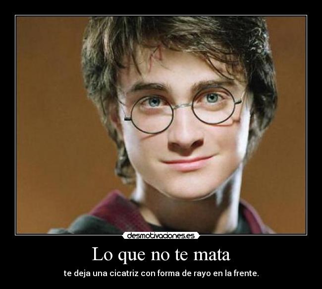 carteles harrypottercicatrizrayo desmotivaciones