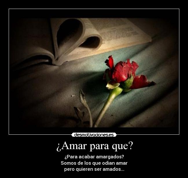 ¿Amar para que? - 