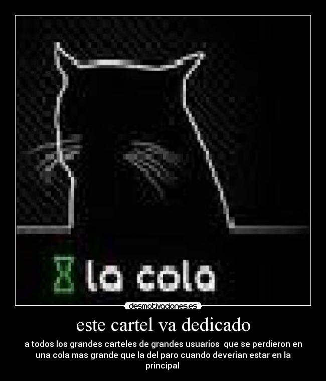 este cartel va dedicado - 