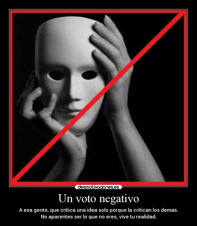 Un voto negativo -