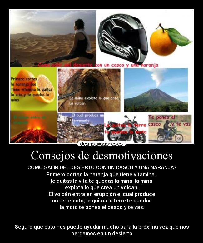 Consejos de desmotivaciones -