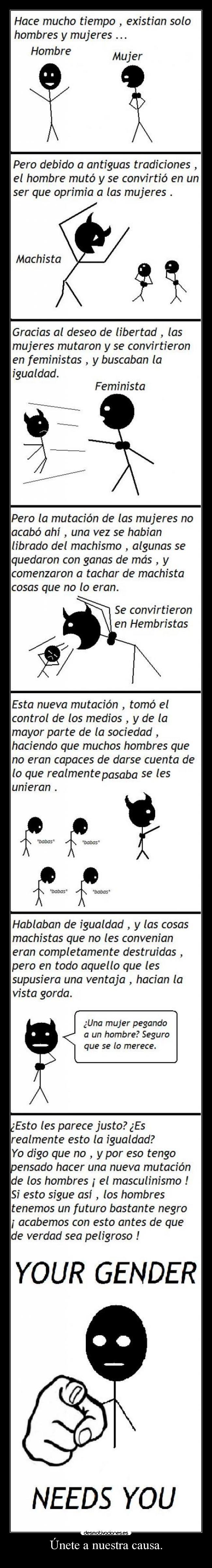 Únete a nuestra causa. -