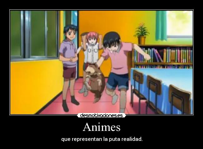 carteles anime desmotivaciones