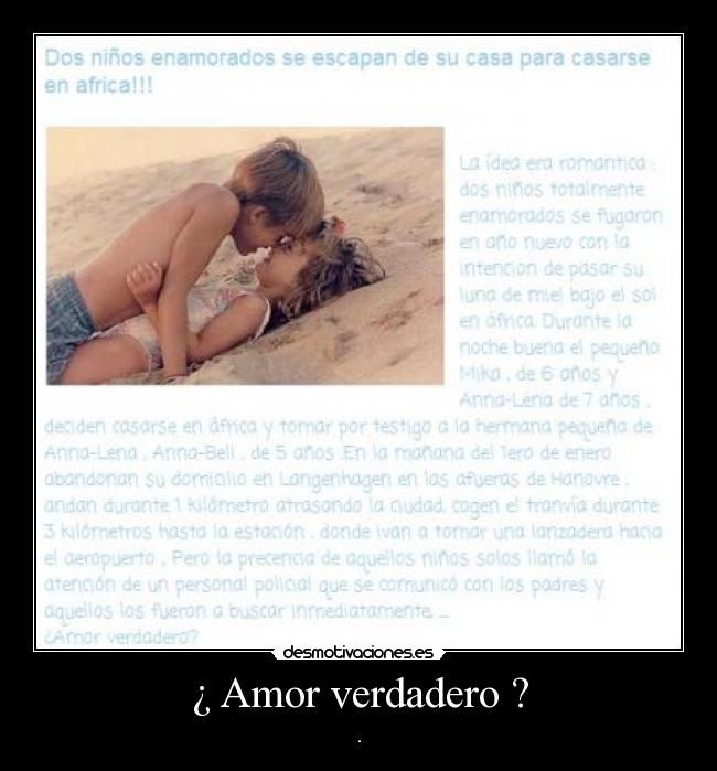 ¿ Amor verdadero ? - 