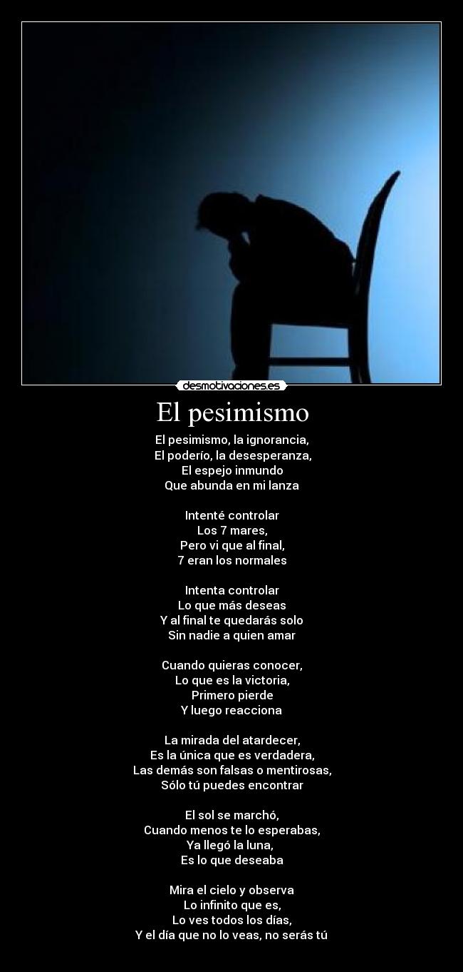 El pesimismo - 