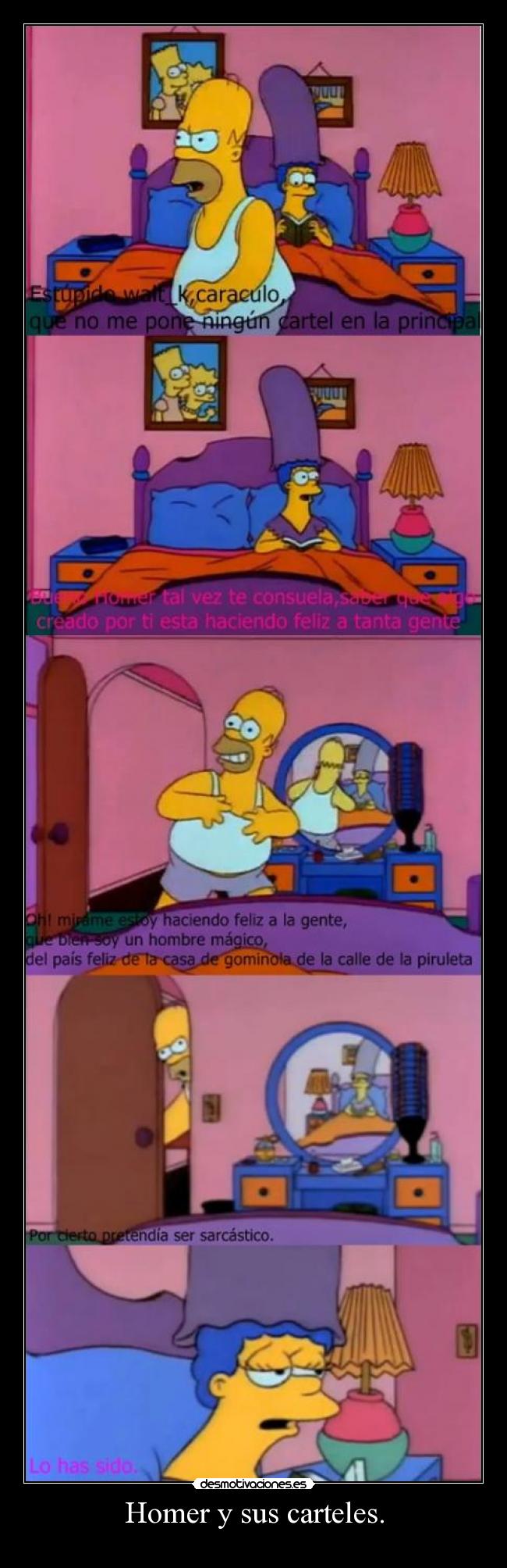 Homer y sus carteles. - 