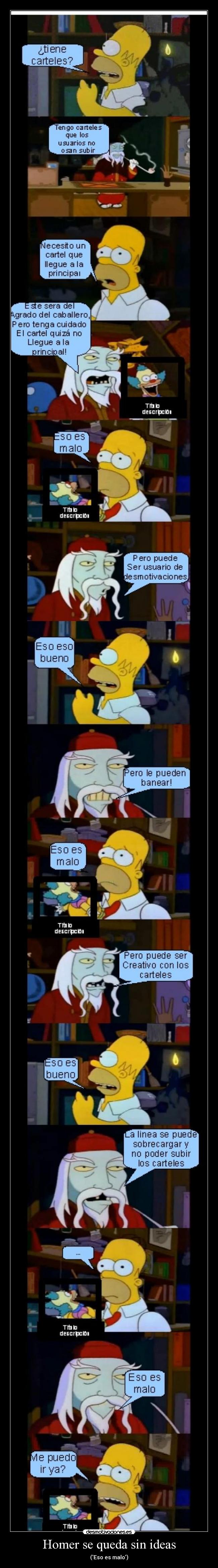 Homer se queda sin ideas - (Eso es malo)