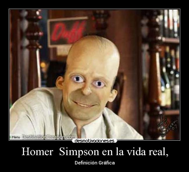 Homer  Simpson en la vida real, - Definición Gráfica