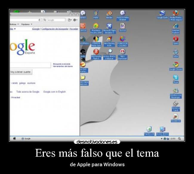 Eres más falso que el tema - de Apple para Windows