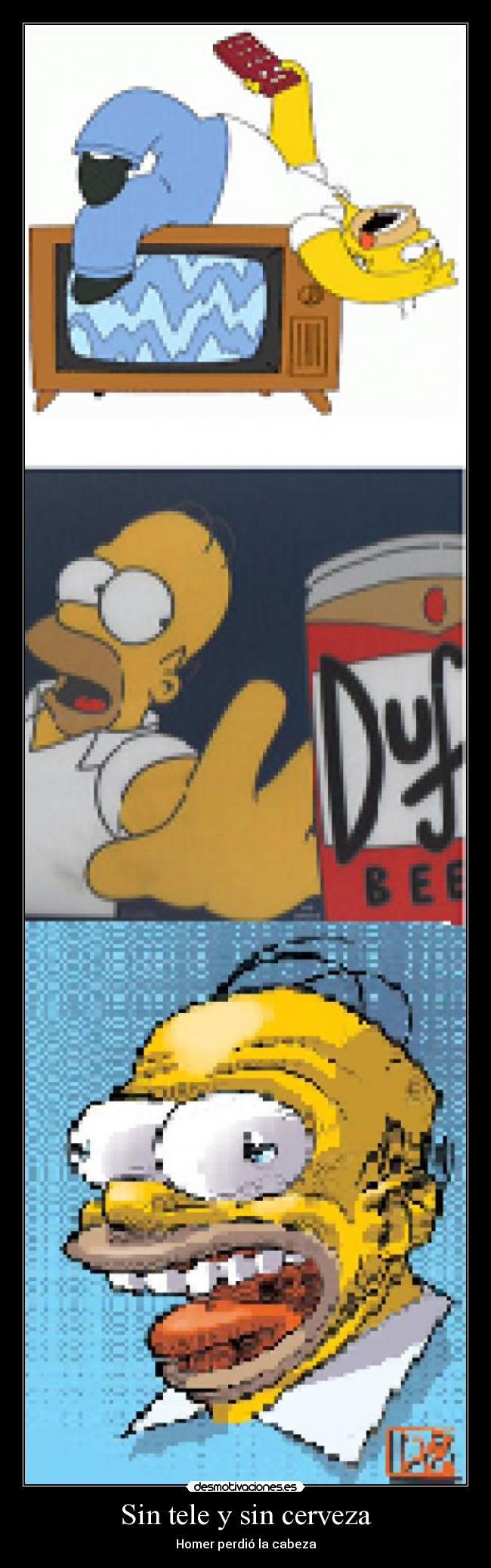 Sin tele y sin cerveza - Homer perdió la cabeza