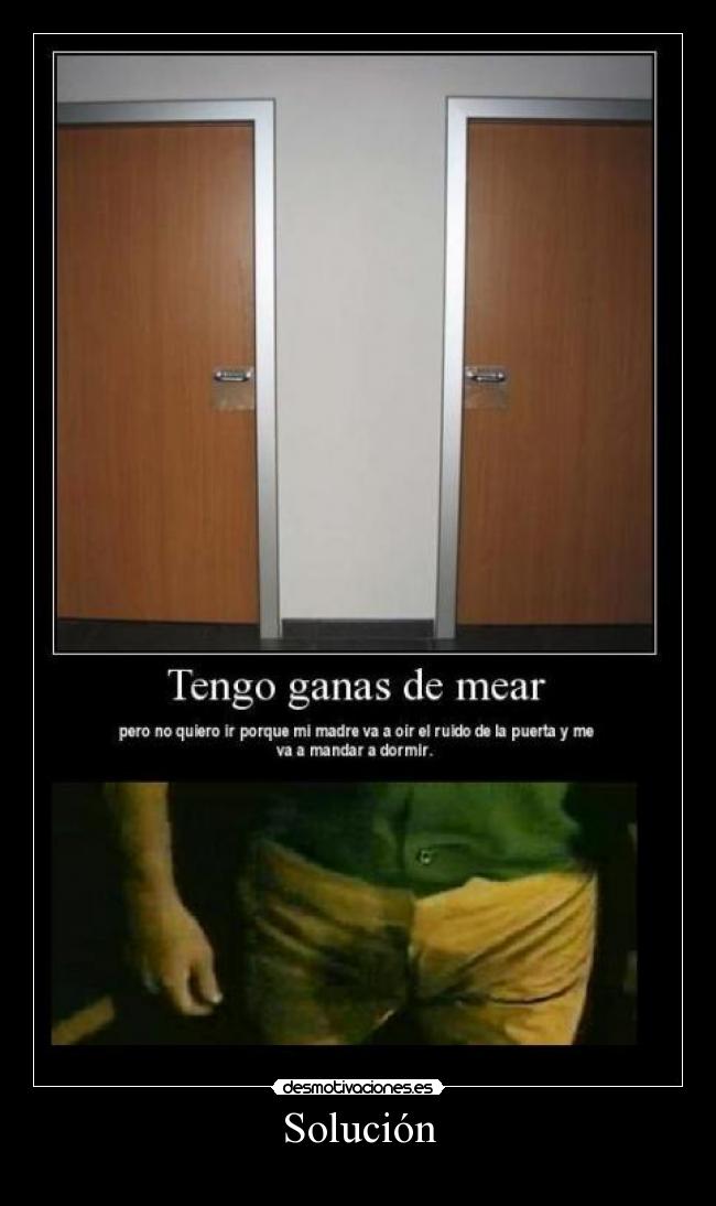 carteles mear pantalones puerta ruido desmotivaciones